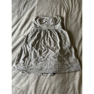 City Triangles Blue White Striped Strapless Sweetheart Mini Dress Size 5